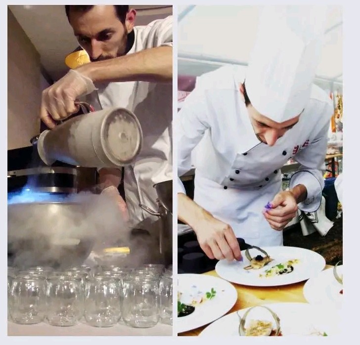 Jakub Kasiński w kuchni